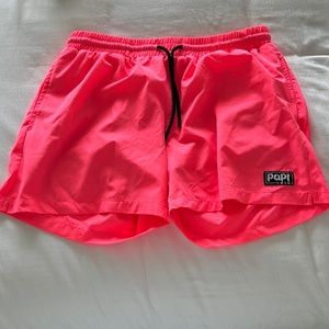 Berry Beachy Swimwear Papi Swim Trunks Pink “Mamey” Color - Men’s Medium